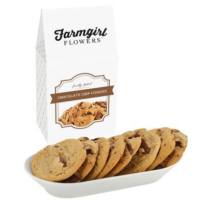 Milk Carton Inspired Box Featuring Soft-Touch Finish- 8 Gourmet Gluten Free Chocolate Chip